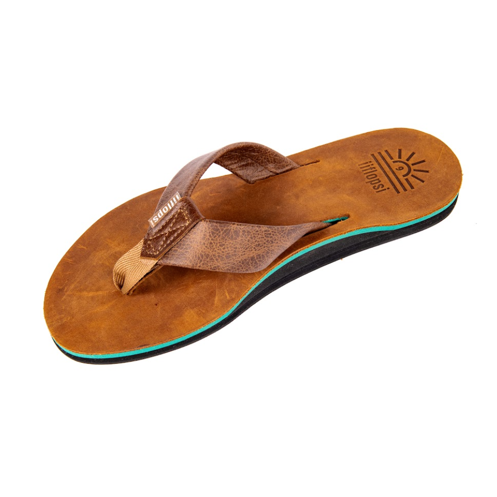 Men's Jungle premium handmade leather flip flop - arch support - iiflopsi - South Africa