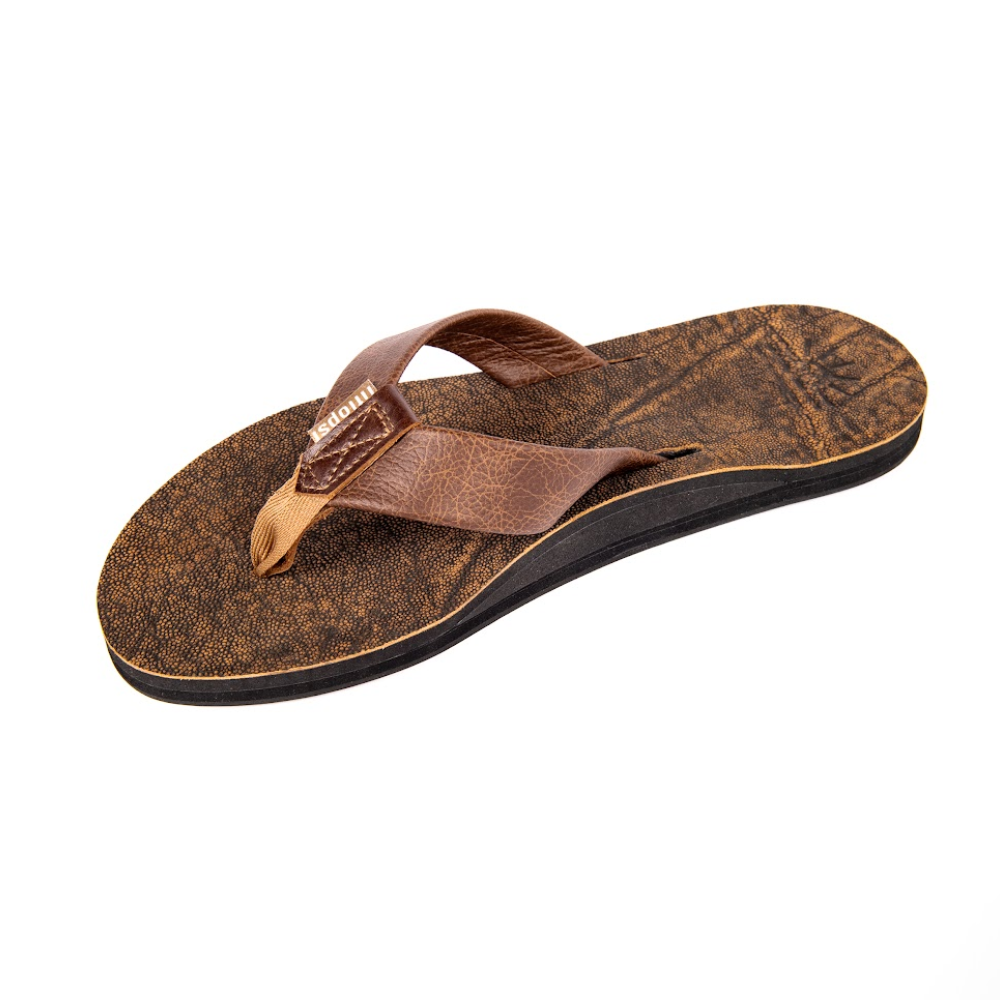 African Elephant premium handmade leather flip flops- arch support - iiflopsi - South Africa