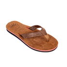 Ladies' Peach premium handmade leather flip flops - iiflopsi - South Africa.