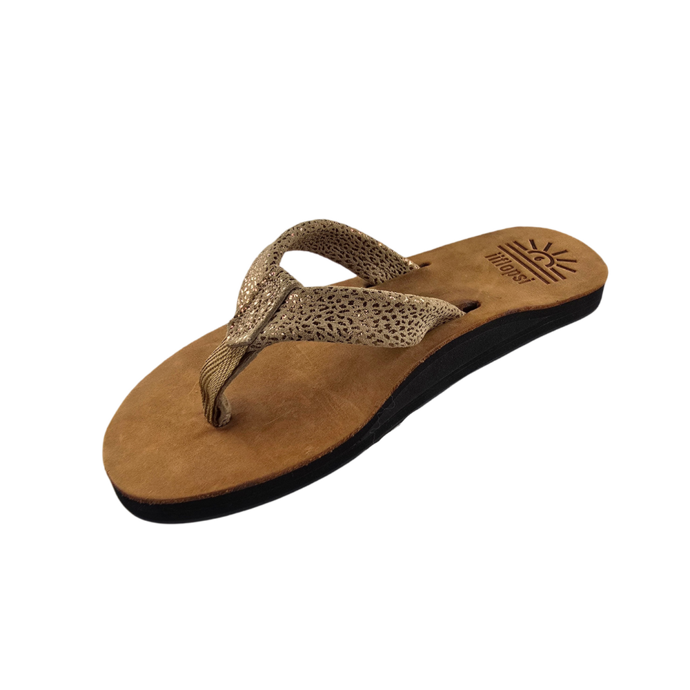 Ladies' Reptile premium handmade leather flip flops - arch support - iiflopsi - South Africa
