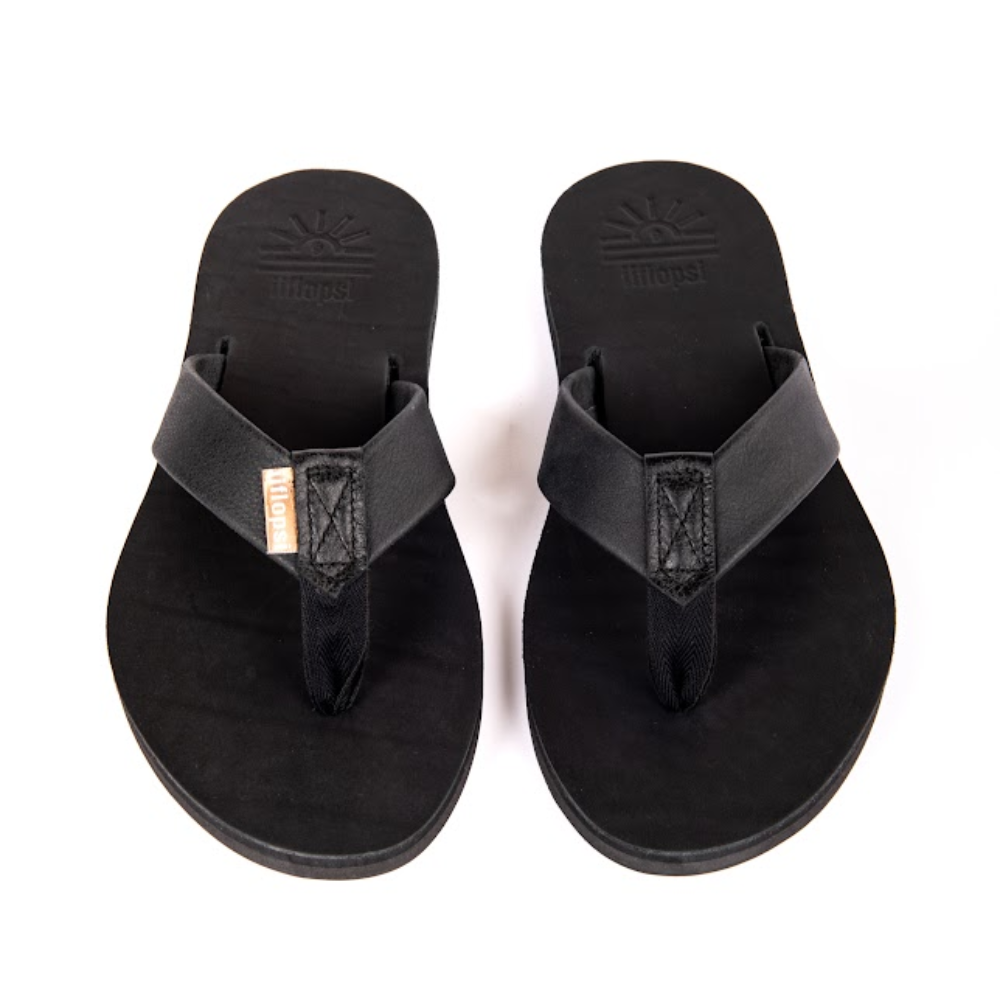 Men's Black Mamba premium handmade leather flip flop - arch support - iiflopsi - South Africa