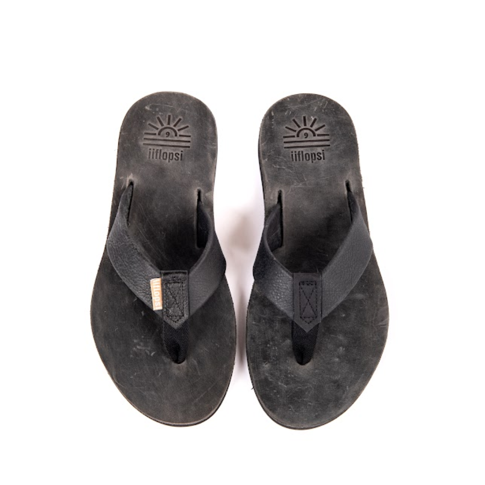 Men's Manta premium handmade leather flip flops - flat - iiflopsi - South Africa
